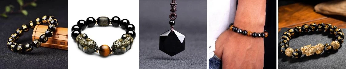 Obsidian Jewelry and Charms