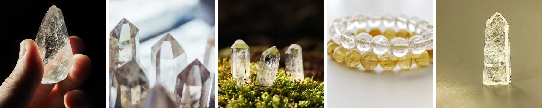 crystals for happiness - clear quartz