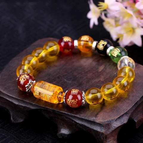 citrine bracelet - crystal bracelet