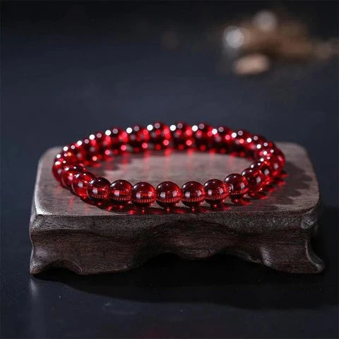 garnet bracelet - crystal bracelet