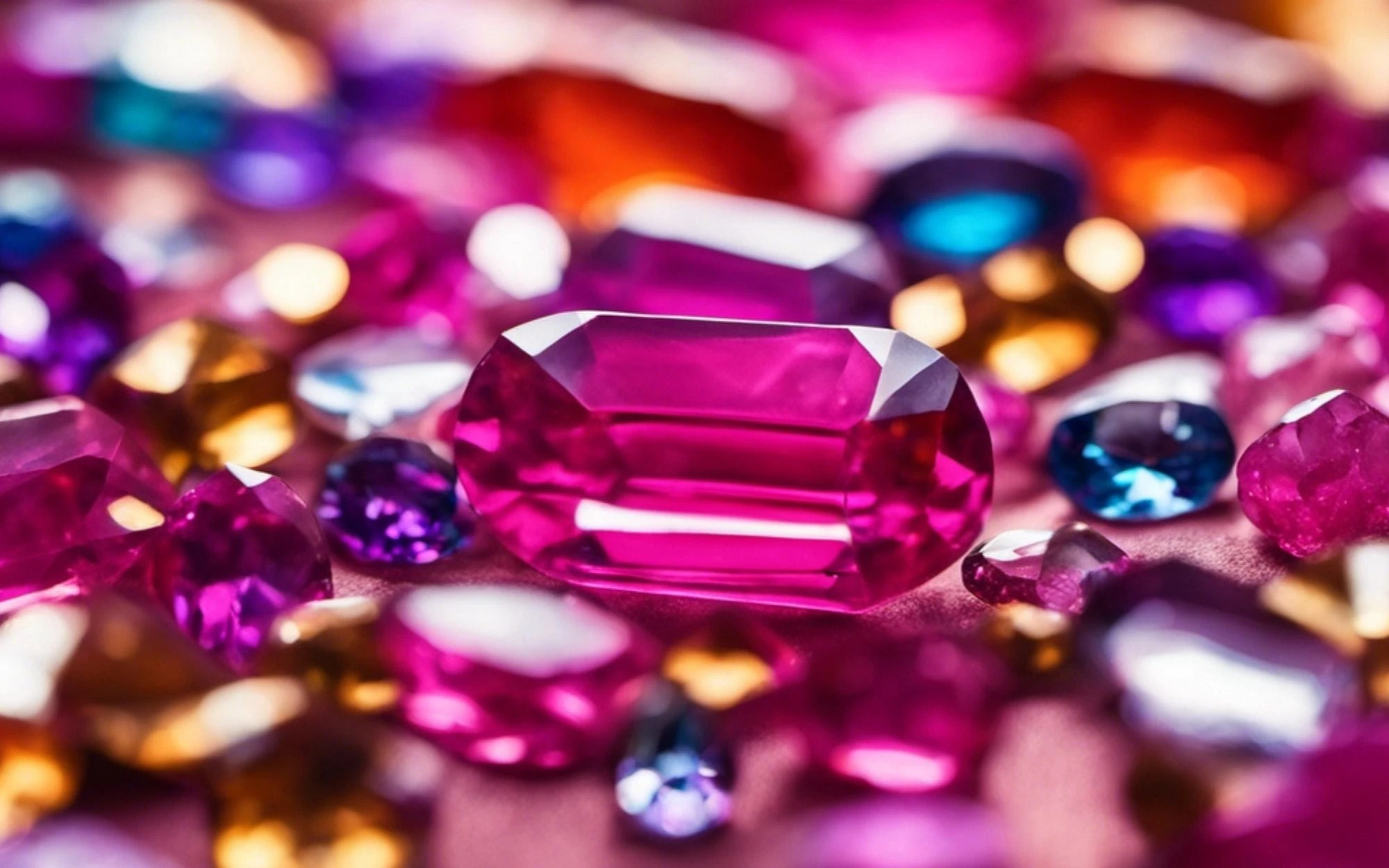 crystal colors and their meanings - pink crystals