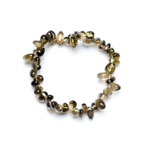 smoky quartz bracelet - crystal bracelet