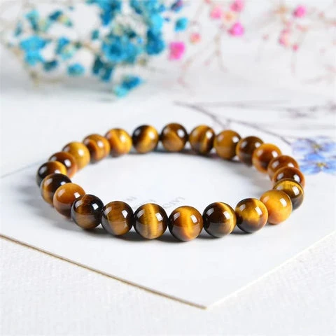 tiger eye bracelet - crystal bracelet